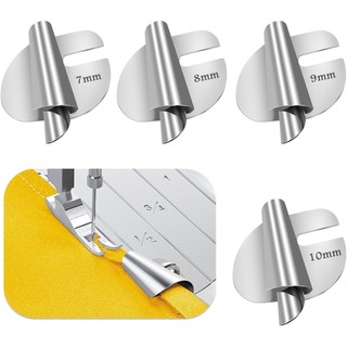 Cán viền Máy ép chân May cuộn viền chân 8 kích cỡ Máy chân áp lực viền rộng Máy chân Máy viền chân Máy cầm tay Phụ kiện may vá 1 cái thép không gỉ kim loại vải đa năng chính xác an toàn