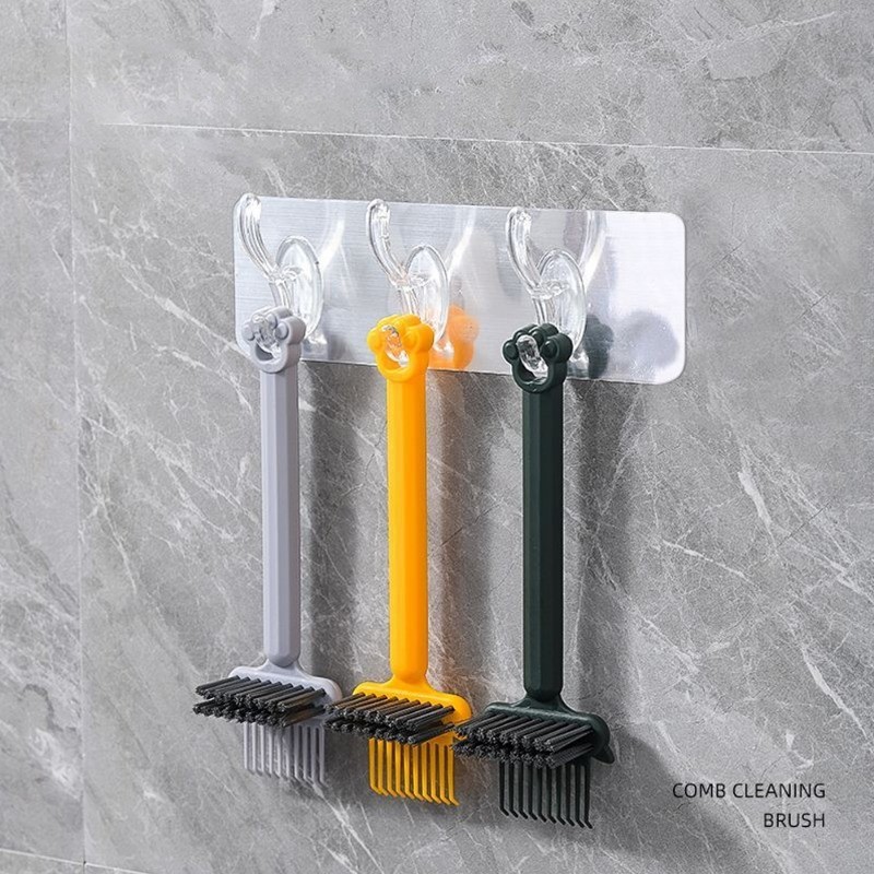 2in1 Bàn Chải Tóc Lược Làm Sạch Bàn Chải Bụi Rake Lược Nhúng Dụng Cụ Mini Tóc Bụi Bẩn Tẩy Để Loại Bỏ Tóc Bụi