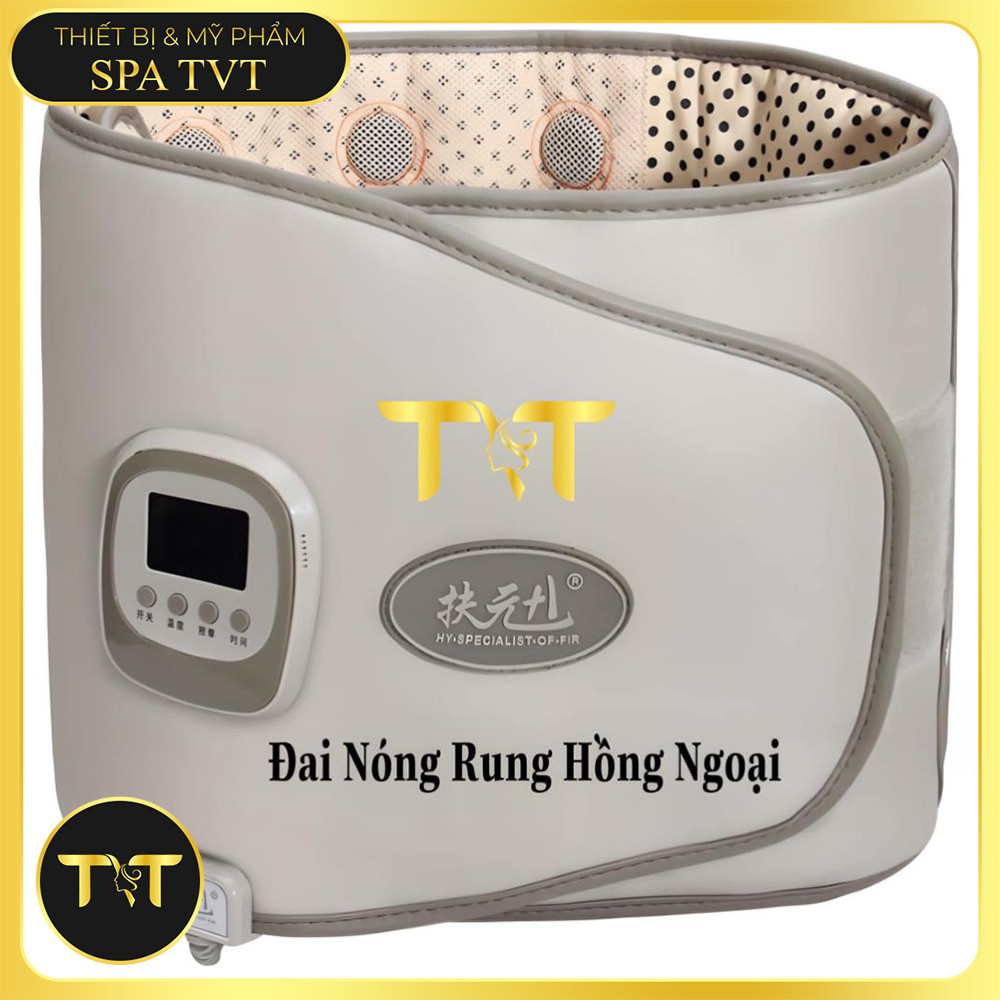 [BH 12 Tháng] Đai Quấn Giảm Béo Nóng Rung Hồng Ngoại HY 071-71, Massage Bụng Eo Lưng 6 Chế Độ