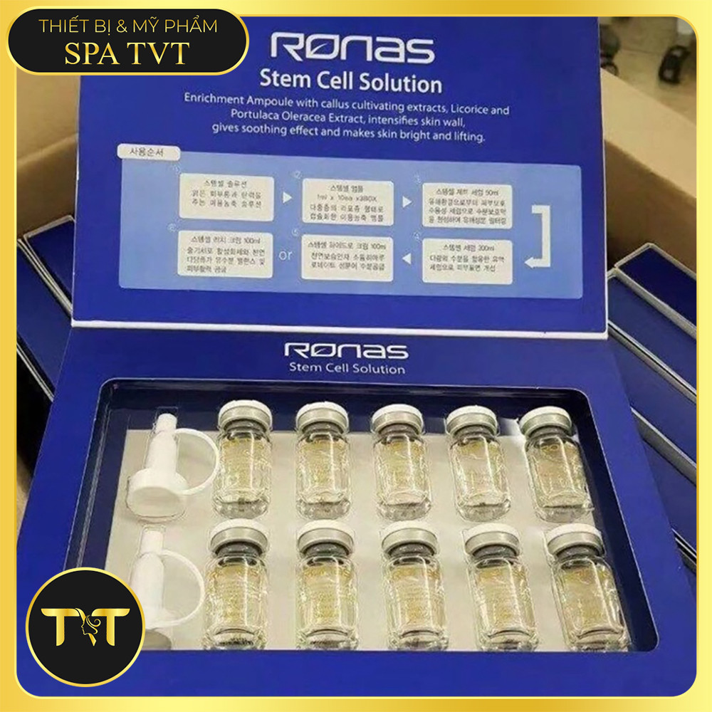 Serum Ronas & Laskmira Hàn Quốc 10 Lọ x 5ml, Phục Hồi Da, Dưỡng Ẩm, Hỗ Trợ Tăng Sinh Collagen