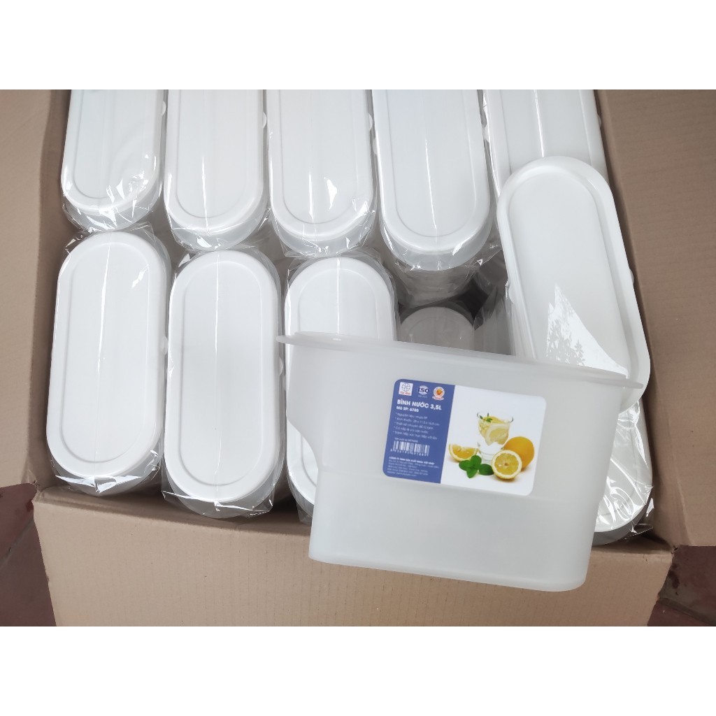 Bình nước có vòi để tủ lạnh 3.5l việt nhật chịu nhiệt, Bình đựng nước có vòi để tủ lạnh 3.5l cao cấp