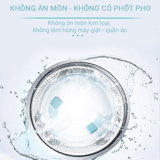 Hộp 12 Viên Tẩy Vệ Sinh Lồng Máy Giặt - Diệt Khuẩn - Tẩy Cặn Bẩn Máy Giặt