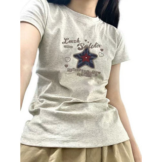 Áo Babytee Kiểu Thun Form Lỡ Màu Sáng Tiêu In Ngôi Sao