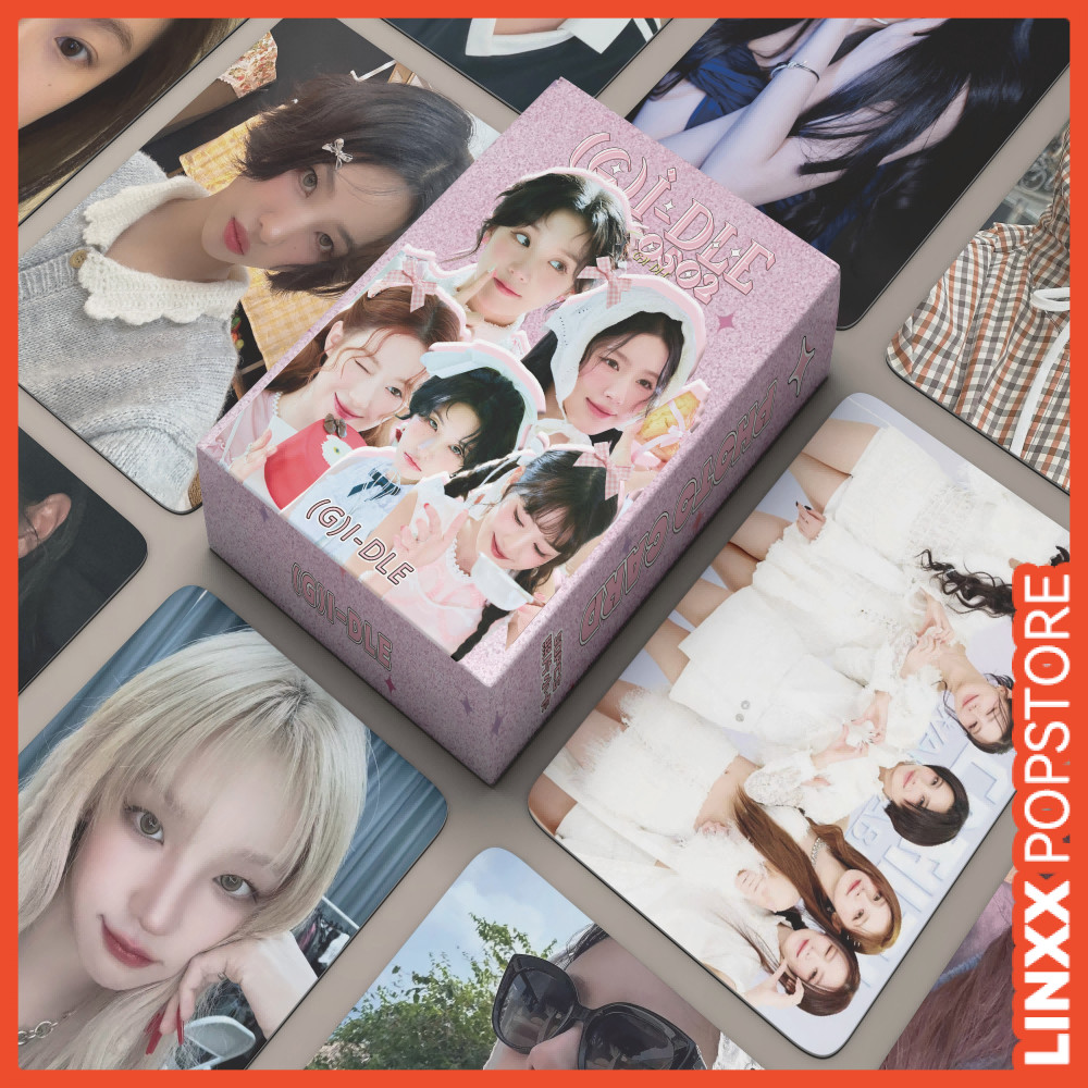 Linxx 50 Cái / hộp GIDLE Lomo Cards Bộ Photocard Holographic Sưu Tập Kpop Merch Bưu Thiếp Bộ Sưu Tập Quạt Album Văn Phòng Phẩm Quà Tặng Ý Tưởng