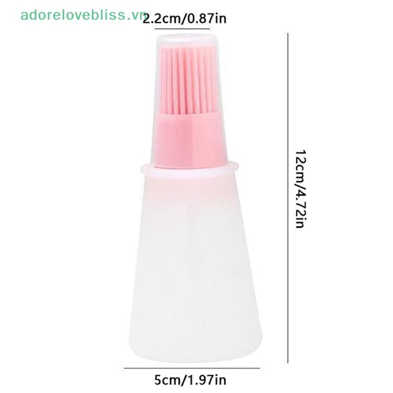 Thêm Bàn Chải Chai Dầu Silicon Chai Đựng Dầu Có Bàn Chải Thịt Nướng Chịu Nhiệt Độ Cao Basting Bàn Chải Nhà Bếp BBQ Dụng Cụ BSS