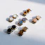 Mô Hình Ý Mô-đun Vòng Tay Mẹ-of-pearl Tròn Đơn Giản Mô-đun DIY Vòng Tay Đàn Hồi Dây Đồng Hồ Có Thể Lắp Ráp Dây Đeo Tay