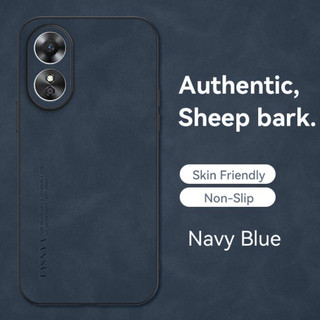Ốp lưng OPPO A18 A38 CPH2591 CPH2579 Vỏ da cừu cao cấp, làm bằng vỏ cứng thân thiện với da, vỏ điện thoại chống rơi và hấp thụ sốc