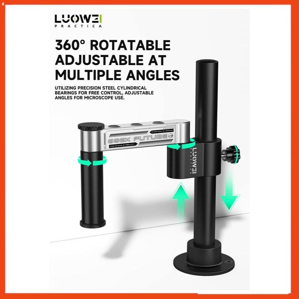Giá đỡ kính hiển vi LUOWEI LW-017 gắn bàn, xoay 360 độ