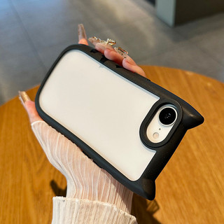Ốp điện thoại di động acrylic tai mèo ba chiều sang trọng cho iPhone16 15 14 13 12 11 Pro MAX IXS MAX XR XS chống sốc bảo vệ camera chống rơi mặt sau mềm