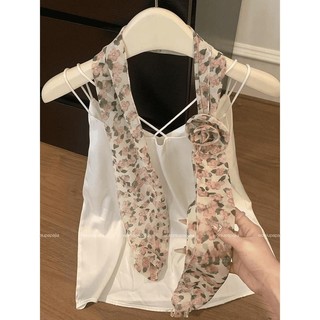 2025 Phong Cách Mới Xuân Hè Không Khí Phù Hợp Với Khăn Cổ Mỏng Phong Cách Streamer