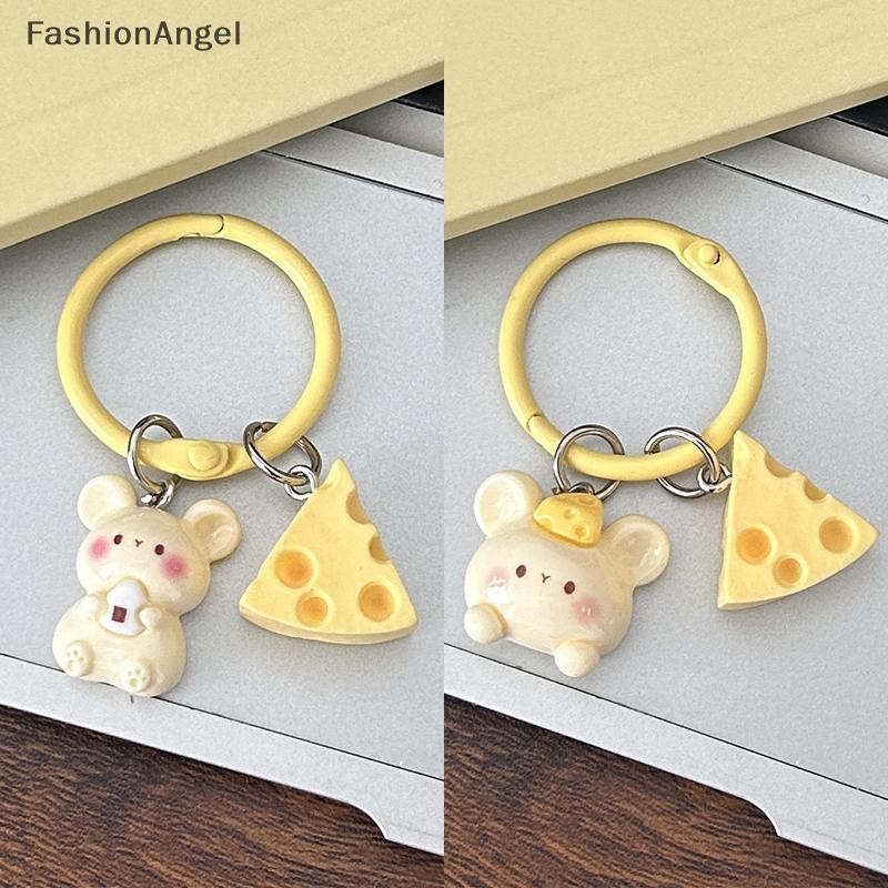 FashionAngel Hoạt Hình Dễ Thương Phô Mai Chuột Móc Khóa Dành Cho Nữ Cô Gái Ngộ nghĩnh Mặt Dây Chuyền Móc Khóa Ba Lô Thời Trang Trang Phụ Kiện Trang Trí Quà Tặng VN