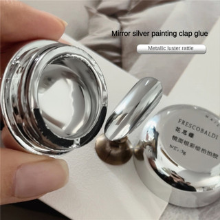 XEIJAYI Sơn bạc gương, gel móng tay bạc lỏng, độ sáng cao, keo phototherapy, nghệ thuật làm móng cho tiệm làm móng