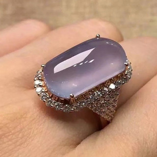 Châu Âu Mỹ ins Phong Cách Mới Nhẫn Zircon Tím Nữ