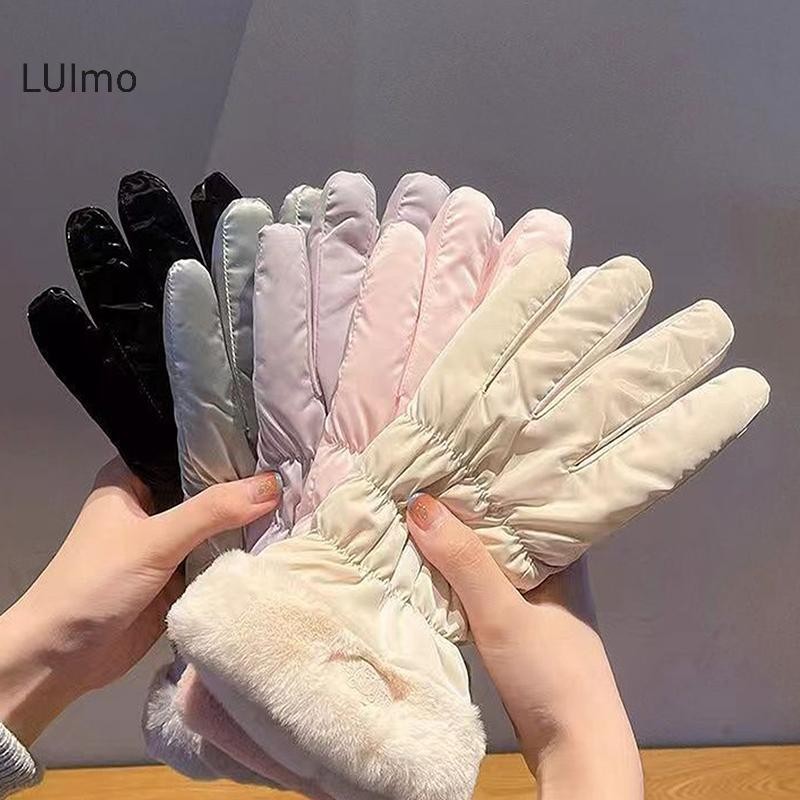 Luimo Đệm Găng Tay Nữ Mùa Đông Dày Ấm Áp Thoáng Khí Đi Xe Đạp Leo Núi Trượt Tuyết Thể Thao Ngoài Trời Găng Tay Chống Gió SBS