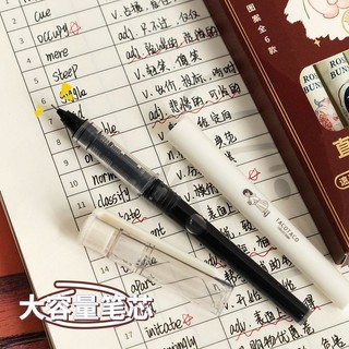 Maihe TACOTACO Thẳng Liquid Rollerball Pen 0.5 Gel Bút Bi Bút Sinh Viên Sử Dụng Nhanh Khô Nước Thẳng Bút 10.23