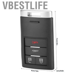VBESTLIFE Vỏ chìa khóa thông minh Kết cấu bền 4 nút Vỏ điều khiển từ xa cho xe Chevrolet Corvette