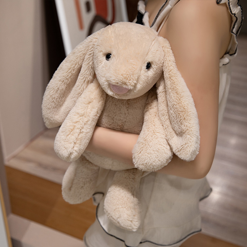 Kawaii Kem Thỏ Đồ Chơi Sang Trọng Thỏ Dễ Thương Búp Bê Sang Trọng Bạc Màu Be Bunny Đồ Chơi Nhồi Bông Mềm Mại Cho Bé Làm Dịu Búp Bê Trang Trí Phòng Ngủ Nhà Gấu Bông Bé Gái Quà Tặng Giáng Sinh Quà Tặng Sinh Nhật COD