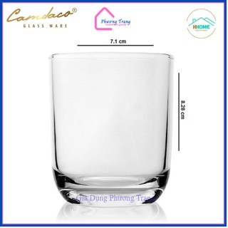 Bộ 6 Ly Thủy Tinh Bầu Lùn Góc 22003 Uống Trà Đá 225ml, Ly Thủy Tinh Tròn - Phương Trang