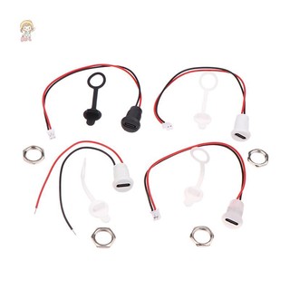 Twe USB-C 2P Ổ cắm sạc dòng điện cao Nut Snap Lock Plate USB Type-C Nữ Loại C Đầu nối nữ chống nước JacK VN