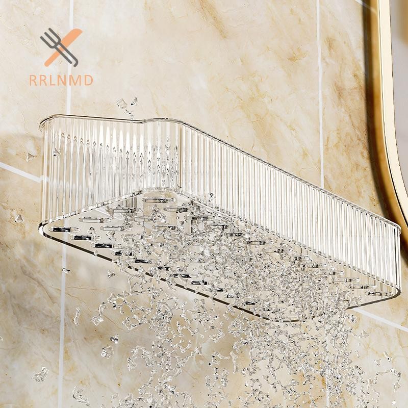 Rrlnmd Treo Tường Tắm Dầu Gội Giá Đỡ Kệ Sắp Xếp Không Khoan Có Thể Tháo Rời Chất Liệu PET Trong Suốt Giá Để Đồ Phòng Tắm MỚI