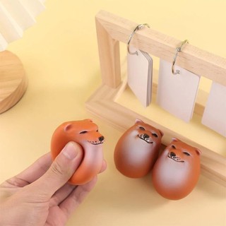 INENK Đồ chơi Squishy Fidget, Đồ chơi trứng chó phục hồi chậm Shiba Inu PU, Trứng chó Shibako sáng tạo Hình dạng thực tế Đồ chơi giảm căng thẳng cho trẻ em