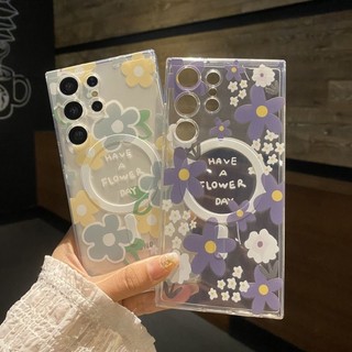 Vỏ hoa dại tươi sáng cho Samsung s25 s25plus ultra Case Girly S22 S22plus S23 S23Plus s23fe s24 s24plus s24ultra Cover