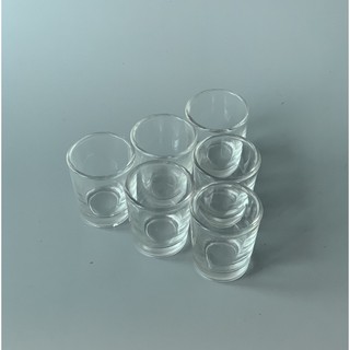 Bộ 12 ly thủy tinh uống rượu mắt trâu 24ml dáng bầu và dáng thẳng