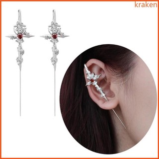 Trang sức tai sành điệu Kraa Bông tai thời trang Kẹp tai độc đáo Thích hợp cho việc mặc hàng ngày