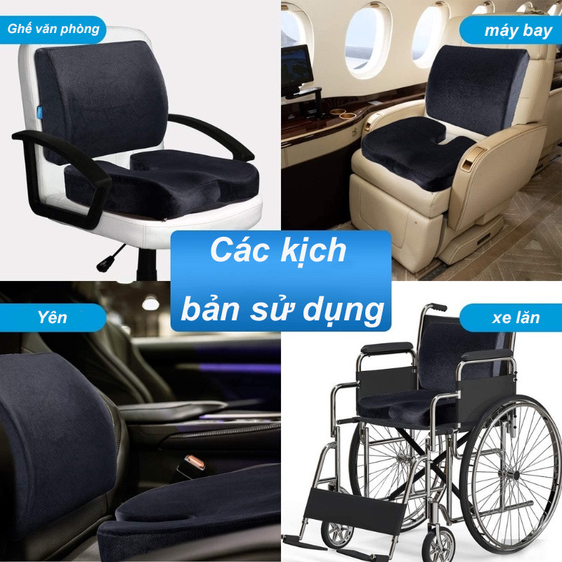Đệm Lót Ghế Ngồi Văn Phòng，Đệm ghế bằng mút hoạt tính, đệm lưng, đệm thắt lưng, ghế gối, gối, giảm đau thắt lưng