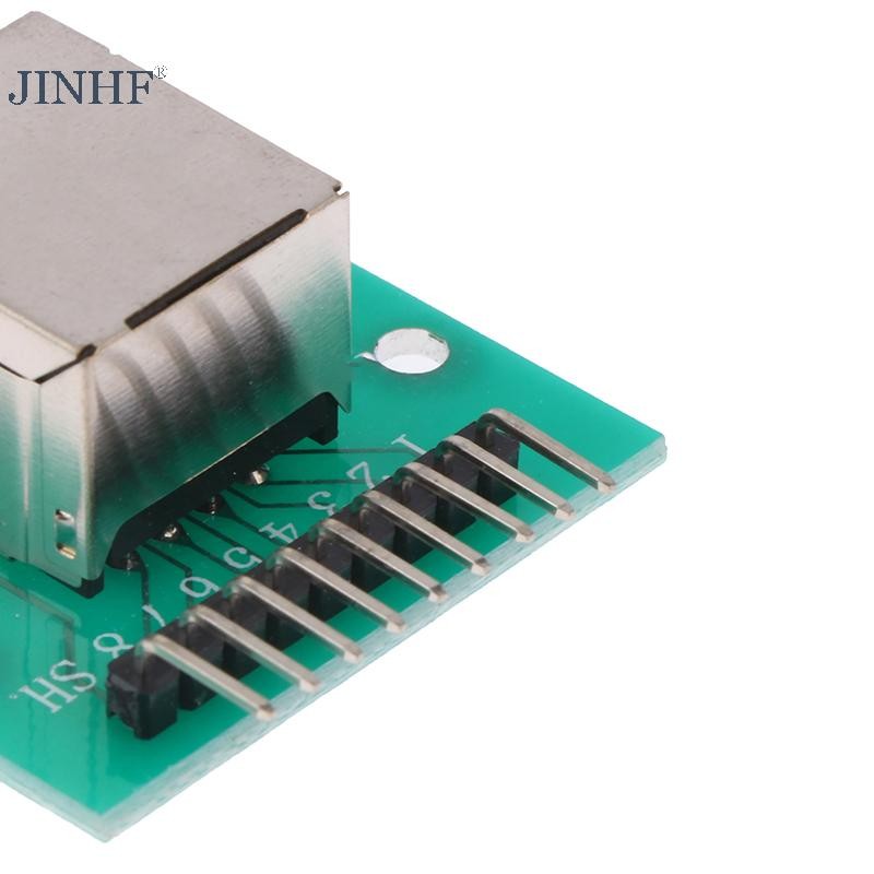 Jinhf 1 Chiếc RJ45 Adapter Board XH2.54 Giao Diện Mạng + Breakout Board + Pin Header HOT