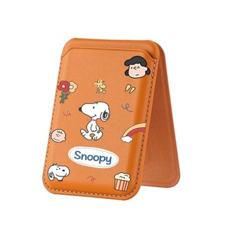 Ví họa tiết Snoopy cho iPhone 16 15 14 13 12 pro Max 16Plus Giá đỡ điện thoại thẻ cho vỏ bỏ túi