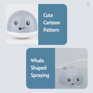 Đồ chơi tắm cho bé Cá voi Tự động phun nước Đồ chơi có đèn LED Cảm ứng phun nước Bồn tắm Đồ chơi tắm cho trẻ mới biết đi Trẻ sơ sinh