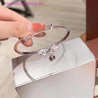 {Fh Fashion} Chuông Nơ Bạc Nữ Vòng Tay Thanh Lịch Trang Sức sel Nơ Chuông Vòng Tay Quyến Rũ Lắc Tay Phụ Kiện Dễ Thương Trang Sức Tiệc Cưới Quà Tặng.
