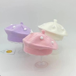 Mũ mùa thu đông JKDESIGN, Mũ beanie mềm mại và thân thiện với da bằng sợi Acrylic, Mũ beanie chống gió dày dễ thương cho trẻ em ngoài trời