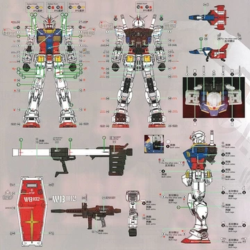 Mô hình cụ thể Nhãn dán nước có độ chính xác cao RG-56 cho RG 1 / 144 RX-78-2 VER 2.0 Mô hình quân sự Gundam Làm đề can nước đặc biệt Lắp ráp Mô hình xây dựng