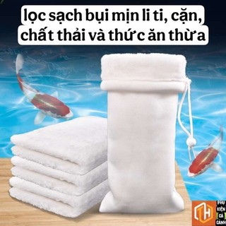 Túi lọc hồ cá - Thảm lọc hồ cá cao cấp, lọc mịn  trả lại nguồn nước trong cho hồ cá cảnh 12x27cm