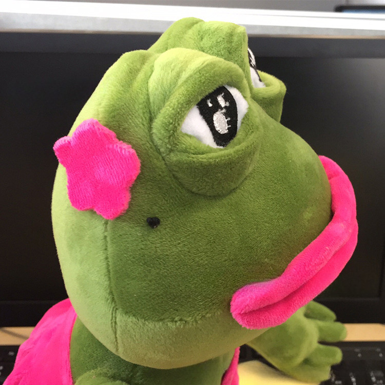 Green Frog Plushie - Búp bê nhồi bông mặt buồn dễ thương, Cánh tay & chân có thể tư thế linh hoạt, Bộ sưu tập lấy cảm hứng từ Kawaii Meme