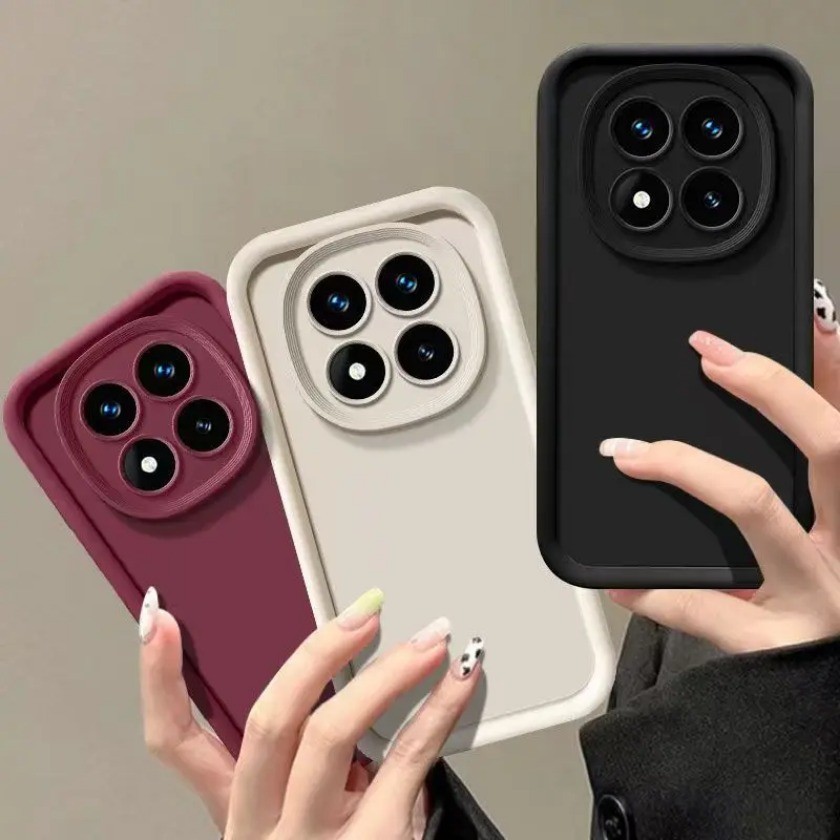 Dành Cho Redmi Note14 Pro 4G Ốp Lưng Redmi Note14 Pro 5G Ốp Lưng Điện Thoại Note 14 Pro + Curly Wave Hybrid Chống Sốc Ốp Lưng Mềm Fundas