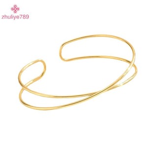 < zhuliye789 > Vòng đeo tay màu vàng nhiều lớp dành cho nữ Vòng tay kim loại phong cách Punk Thiết kế nhỏ nhất Ins Trang sức dự tiệc hàng ngày