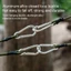 Carabiner dây đeo OUSXA, 30 / 60 / 90 / 120cm có móc Dây Bungee cao su, Phụ kiện lều dây thun dày đa chức năng