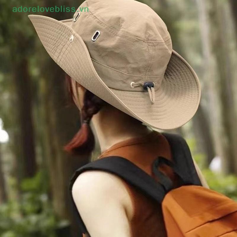 THÊM Cắm trại ngoài trời Dây rút Mũ cao bồi phương Tây Tấm che nắng đơn giản Người cá BSS