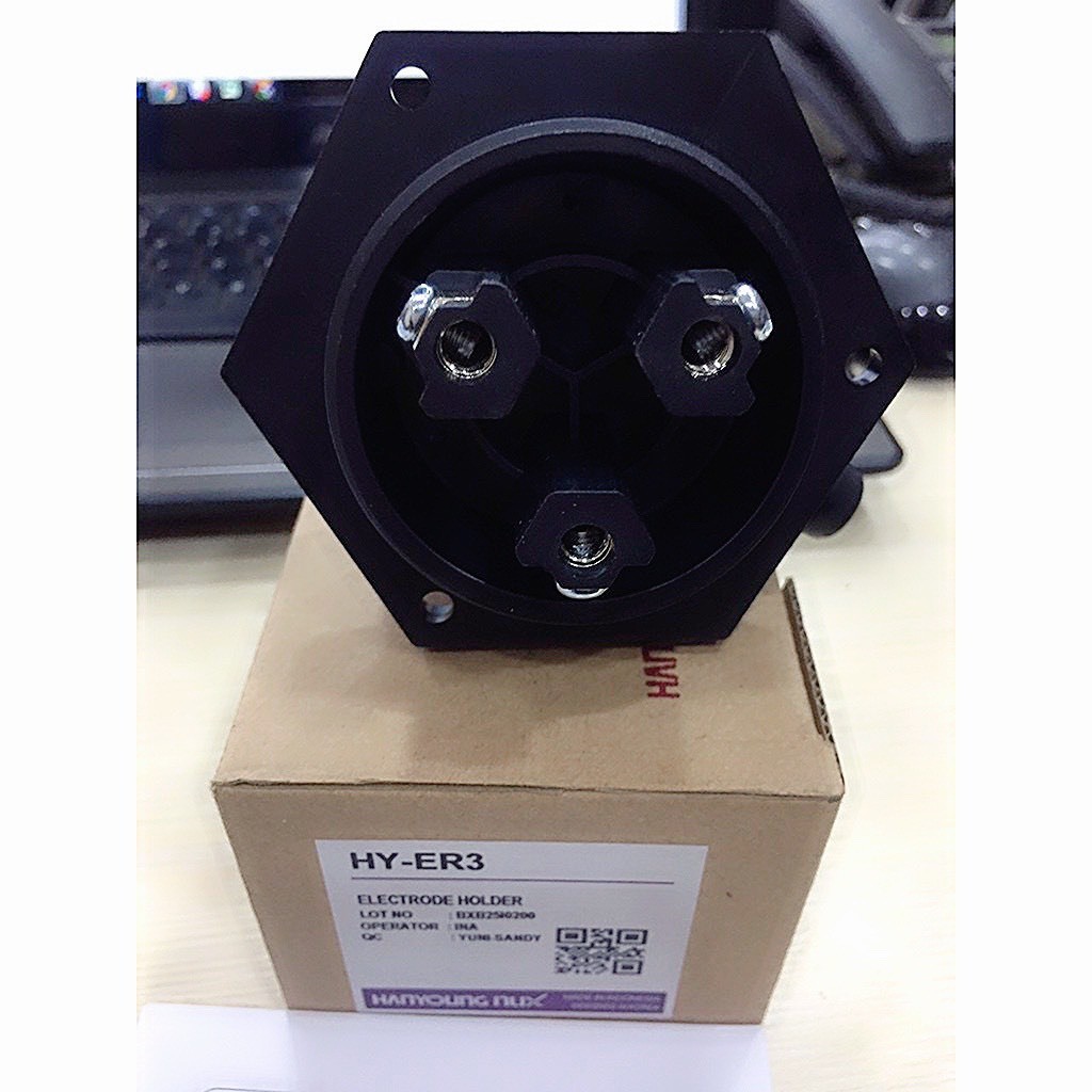 Đế giữ điện cực Hanyoung HY-ER3,rơ le mức nước HY-ER3,bộ báo mực nước Hanyoung,cọc báo mức nước 3 chân,đế điện cực,công
