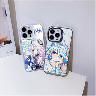 Ốp Lưng Cho Redmi Note 14 13 Pro 5G 12 4G Plus 11 10 9 8 7 Pro Max 9S 10S 11S Vỏ Trò Chơi Tác Động Genshin Dễ Thương Furina Citlali Bạc Laser Matte Cứng