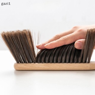 [gazi1] Bàn chải lông gỗ tự nhiên Máy mài thanh để bàn chống tĩnh điện Bàn chải làm sạch cà phê Quét giường trong nước VN