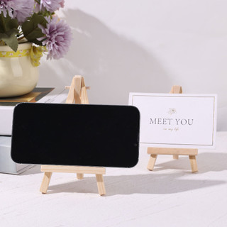 [Đến 3-5 ngày] Chân đế ba chân bằng gỗ Mini có thể gập lại để trưng bày nghệ thuật cho trẻ em | Giá đỡ điện thoại di động / máy tính bảng, Giá đỡ máy tính để bàn bằng gỗ nguyên khối cho tranh thủ công 7-15cm