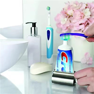 Chắc Chắn Bền Thép Không Gỉ Kem Đánh Răng Bóp Kẹp Di Động Xoay Được Loại Con Lăn Sữa Rửa Mặt Đồ Vệ Sinh Bóp