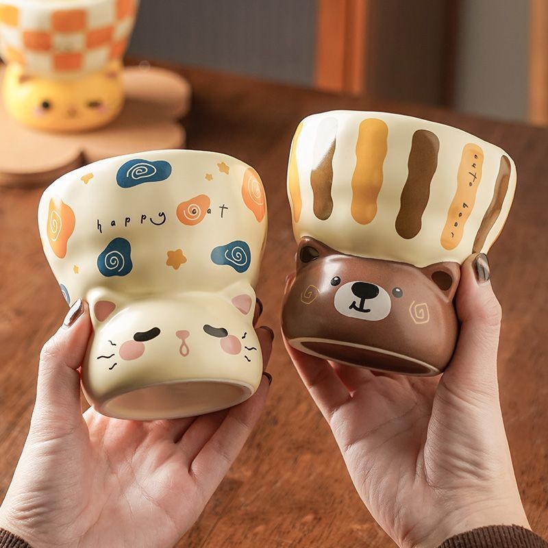 400ml Cốc Gốm Dễ Thương Giá Trị Cao Phong Cách Hoạt Hình Văn Phòng Tại Nhà Quà Tặng Lựa Chọn Đầu Tiên