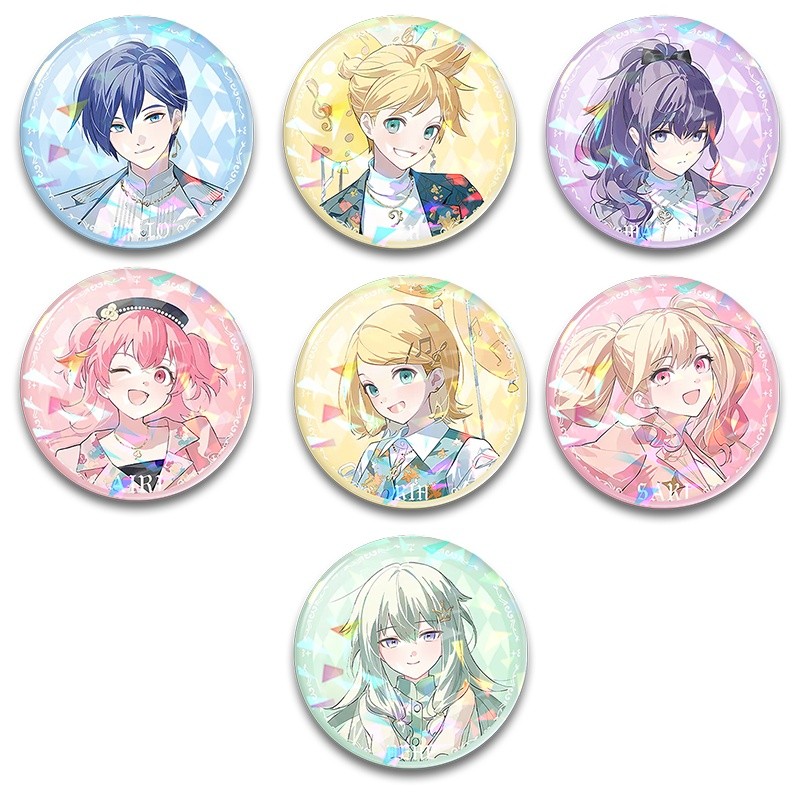 Túi đựng huy hiệu kim loại Project Sekai 58mm Charms