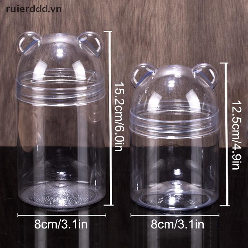 # ruierddd # Guazi Nut Hộp Bảo Quản Hình Gấu Hoạt Hình Chai Kẹo Thực Phẩm Có Thể Ăn Nhẹ Acrylic Có Thể Kín Dễ Thương Bánh Quy Có Thể Bảo Quản Món Tráng Miệng.