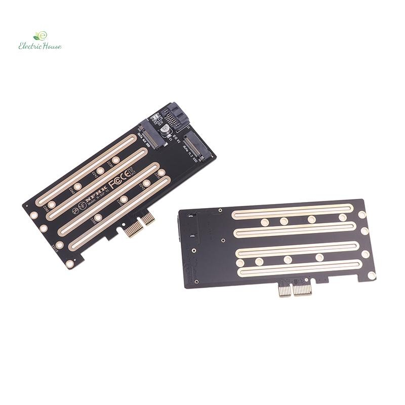 [Nhà Điện] 1 PC NVMe M.2 SSD Sang PCIe 3.0 4.0 x4, SATA M.2 SSD Sang SATA Bộ Chuyển Đổi Đa Năng Có Giá Đỡ mới